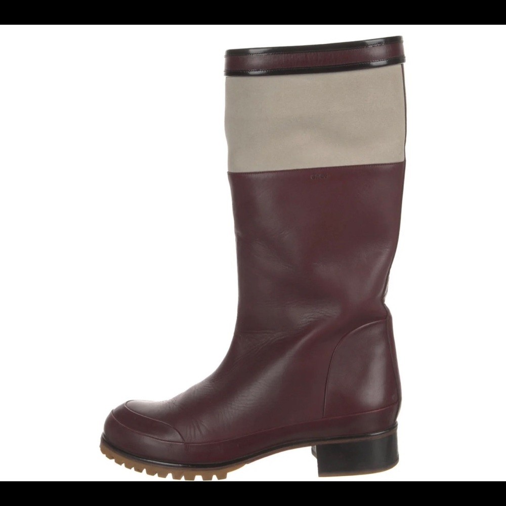 Chloe Rain Boots Leather